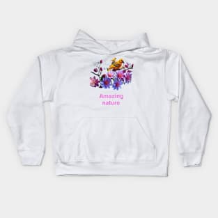 Amazing nature art Design. Kids Hoodie